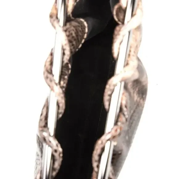 GUCCI Tom Ford karung leather clutch 1999 vintage minimalist y2k bag exotic skin - Picture 7 of 7